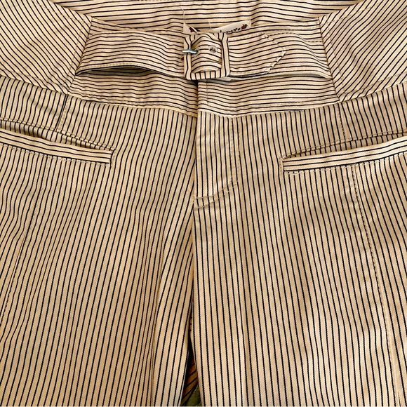 Nanette Lepore Vintage Ivory Mid Rise Wide Leg Pants Size 4 - Picture 7 of 9